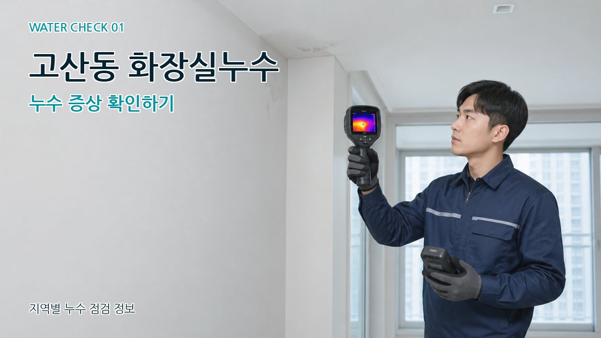 고산동 아파트누수 누수탐지 이미지