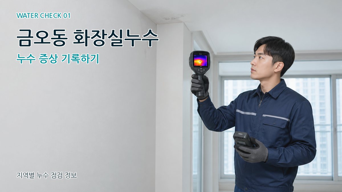 금오동 아파트누수 누수탐지 이미지