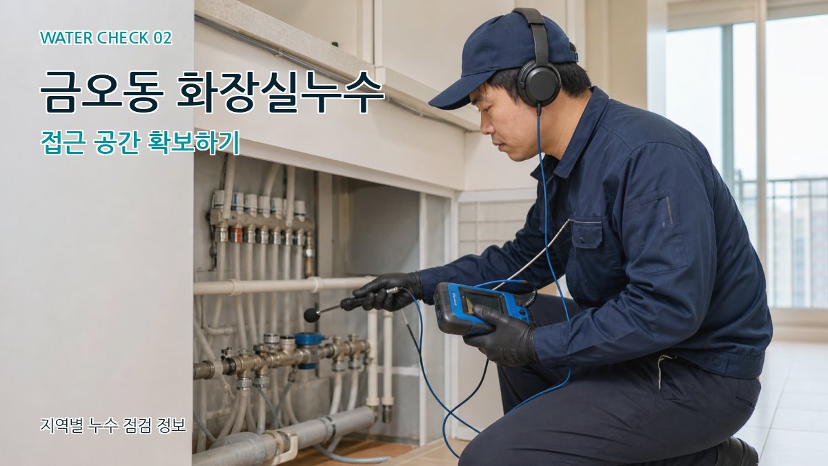 금오동 화장실누수 누수탐지 이미지