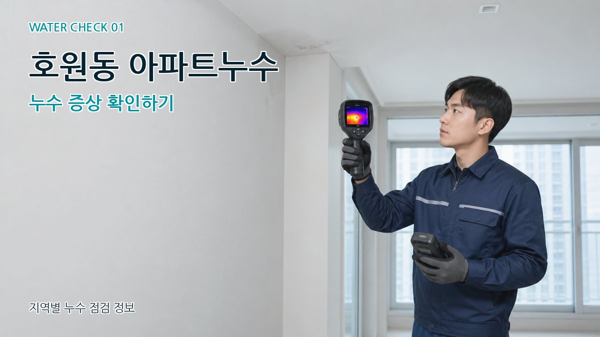 호원동 아파트누수 누수탐지 이미지