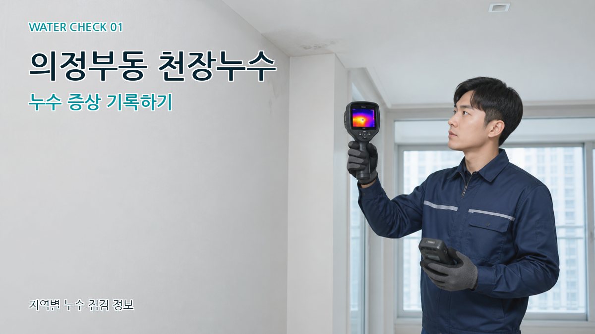 의정부동 아파트누수 누수탐지 이미지