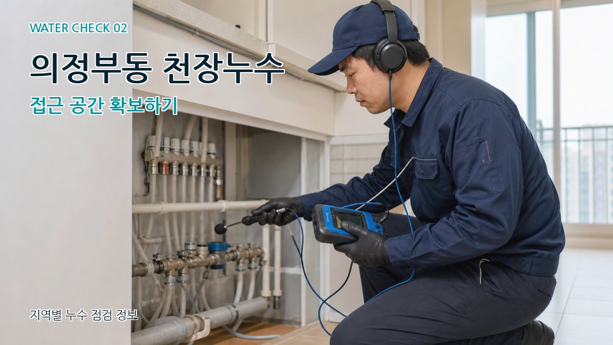 의정부동 화장실누수 누수탐지 이미지
