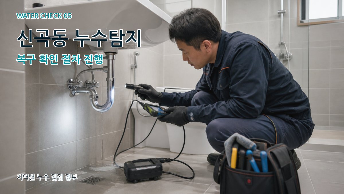 신곡동 누수공사 누수탐지 이미지