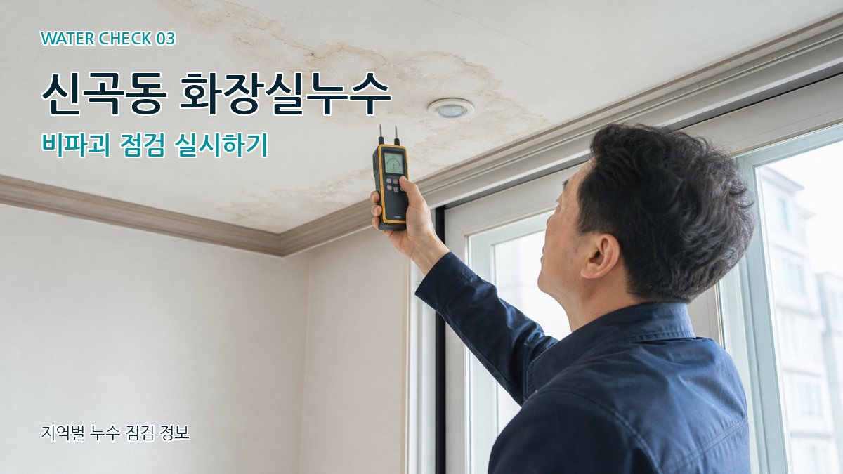 신곡동 천장누수 누수탐지 이미지
