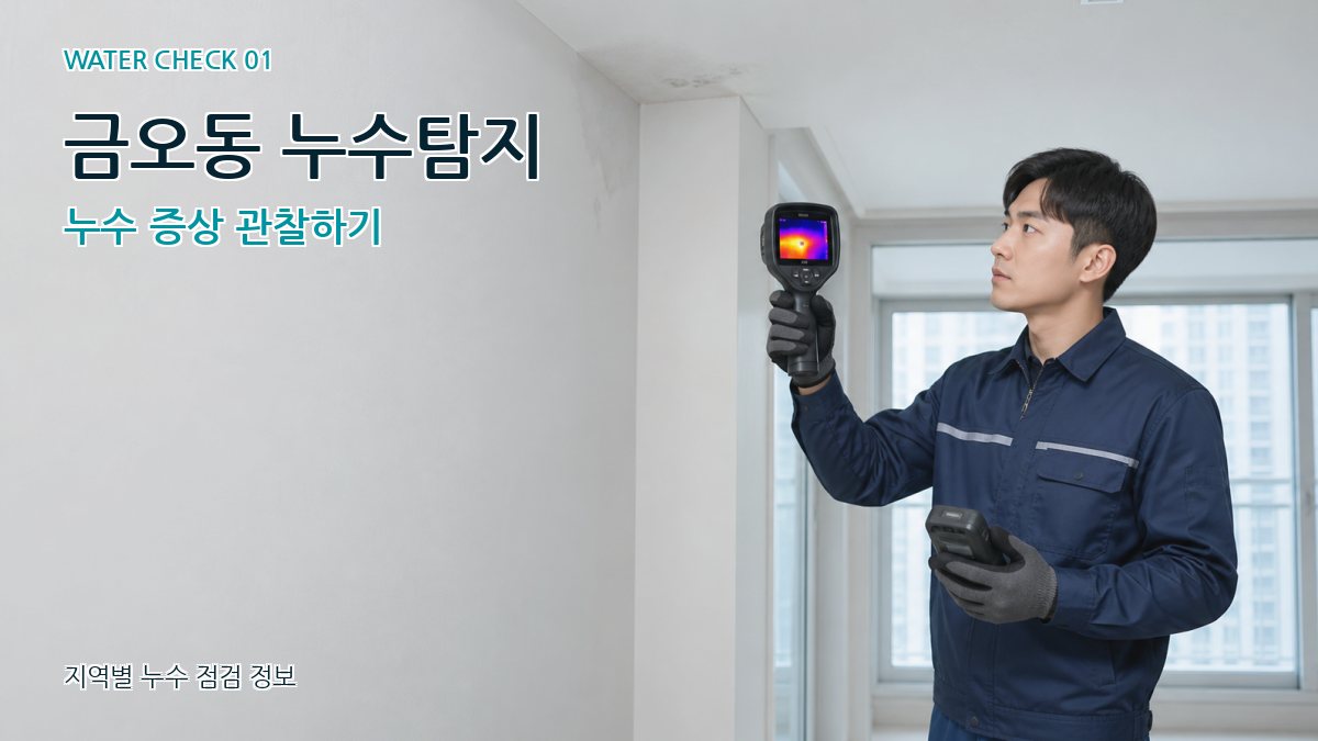 금오동 아파트누수 누수탐지 이미지