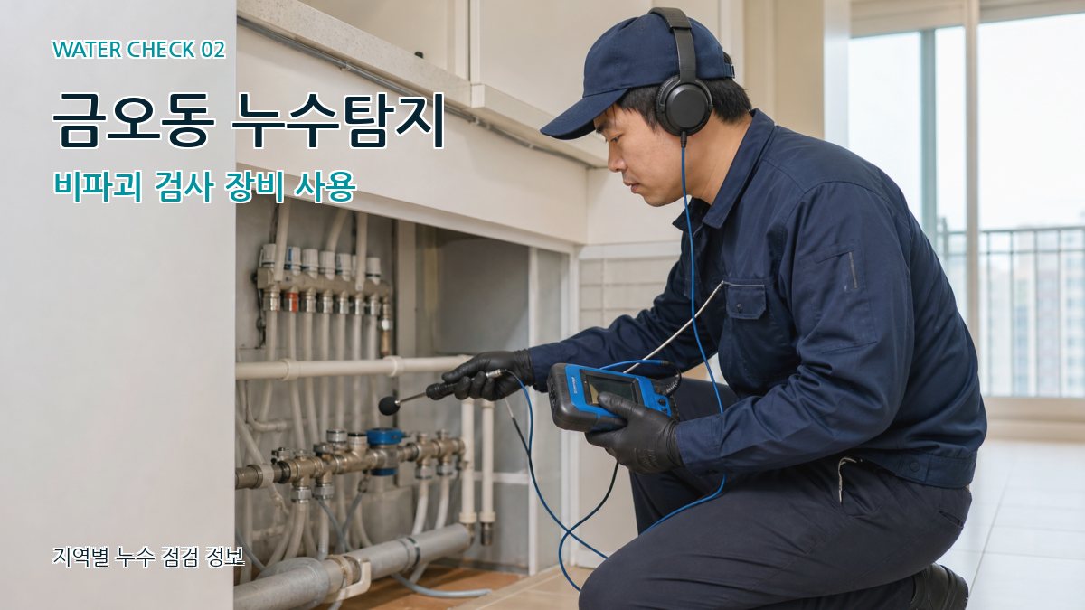 금오동 화장실누수 누수탐지 이미지