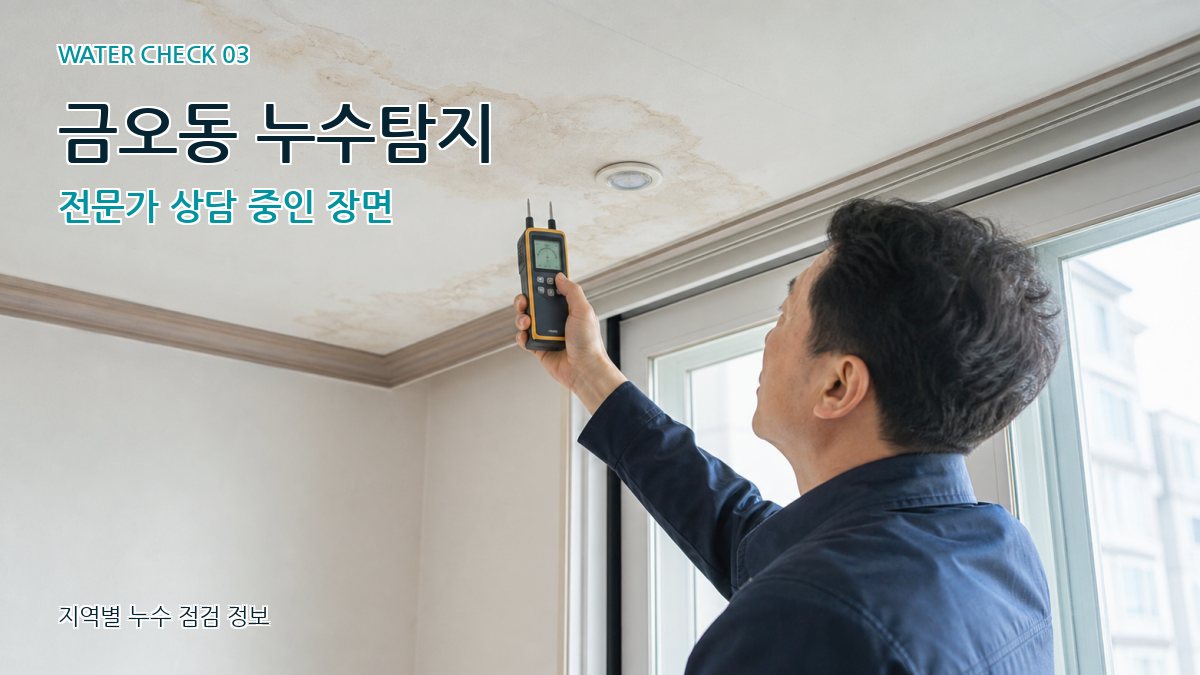금오동 천장누수 누수탐지 이미지
