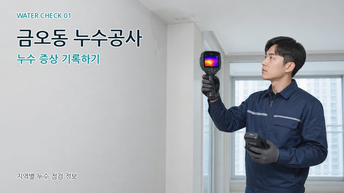 금오동 아파트누수 누수탐지 이미지