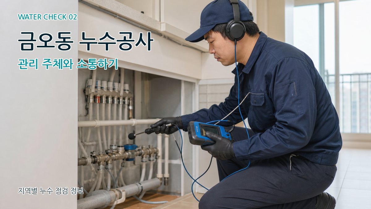 금오동 화장실누수 누수탐지 이미지