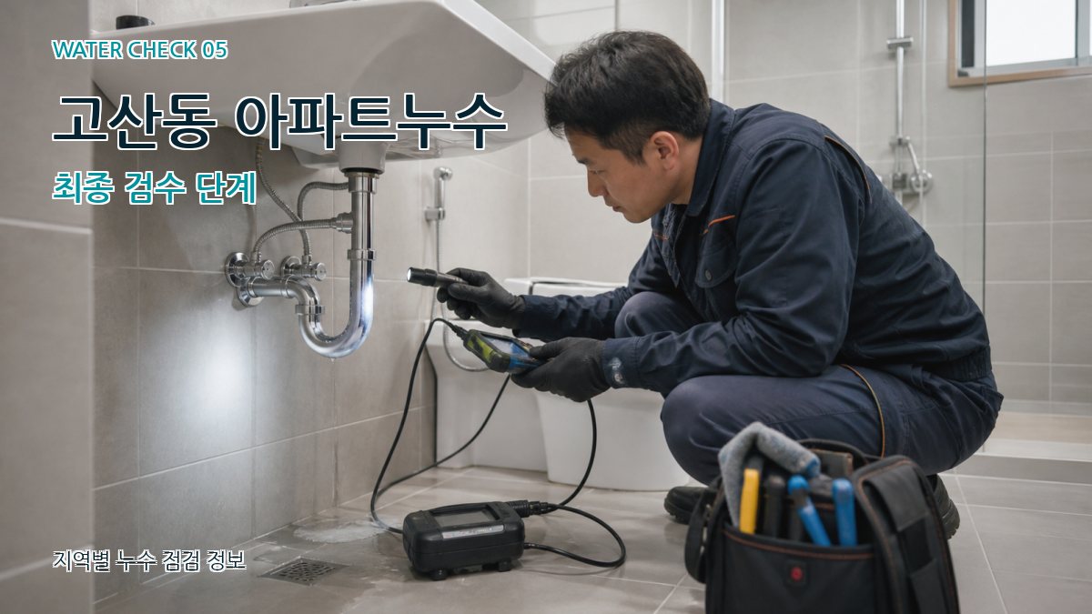 고산동 누수공사 누수탐지 이미지
