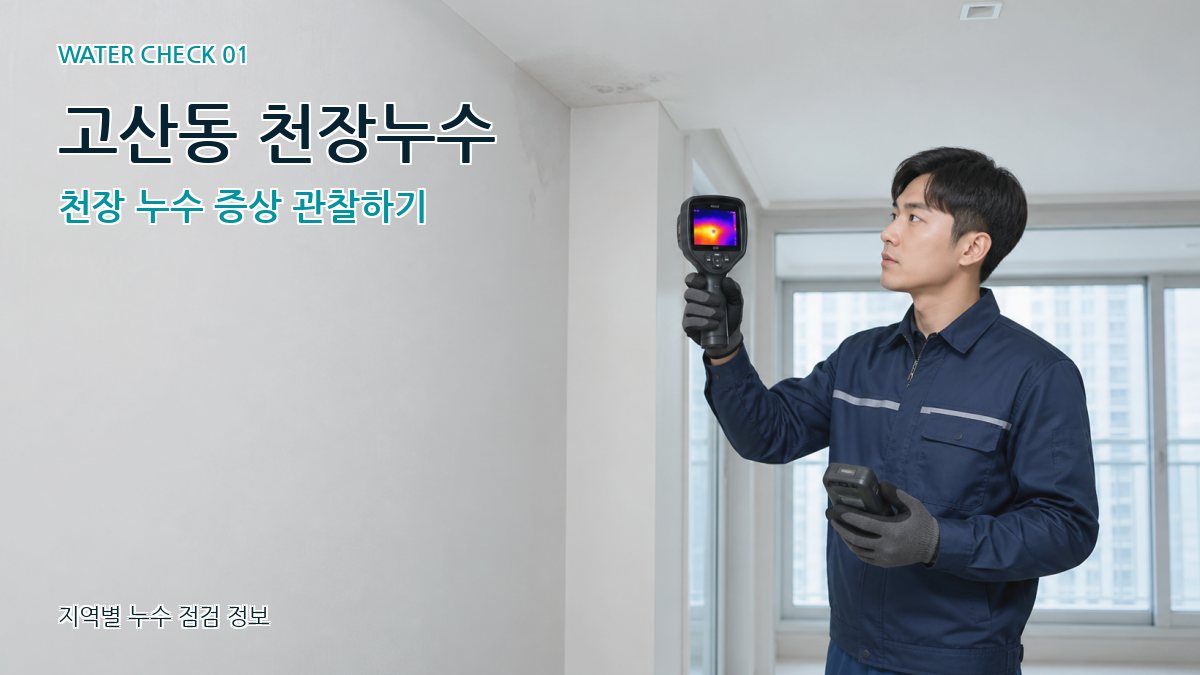 고산동 아파트누수 누수탐지 이미지