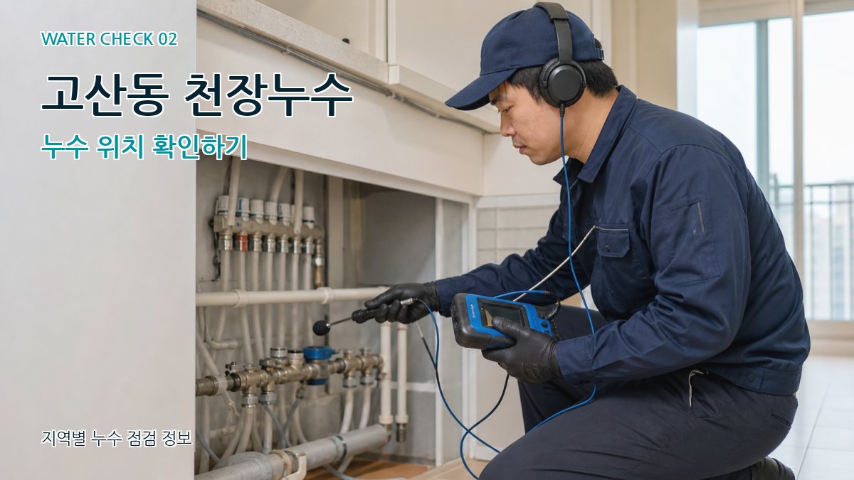 고산동 화장실누수 누수탐지 이미지