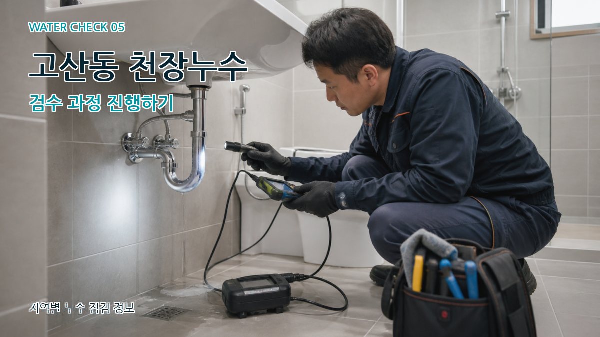 고산동 누수공사 누수탐지 이미지