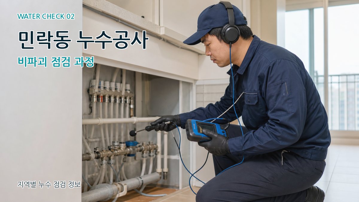 민락동 화장실누수 누수탐지 이미지