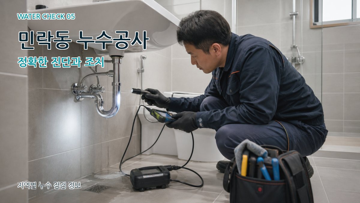 민락동 누수공사 누수탐지 이미지