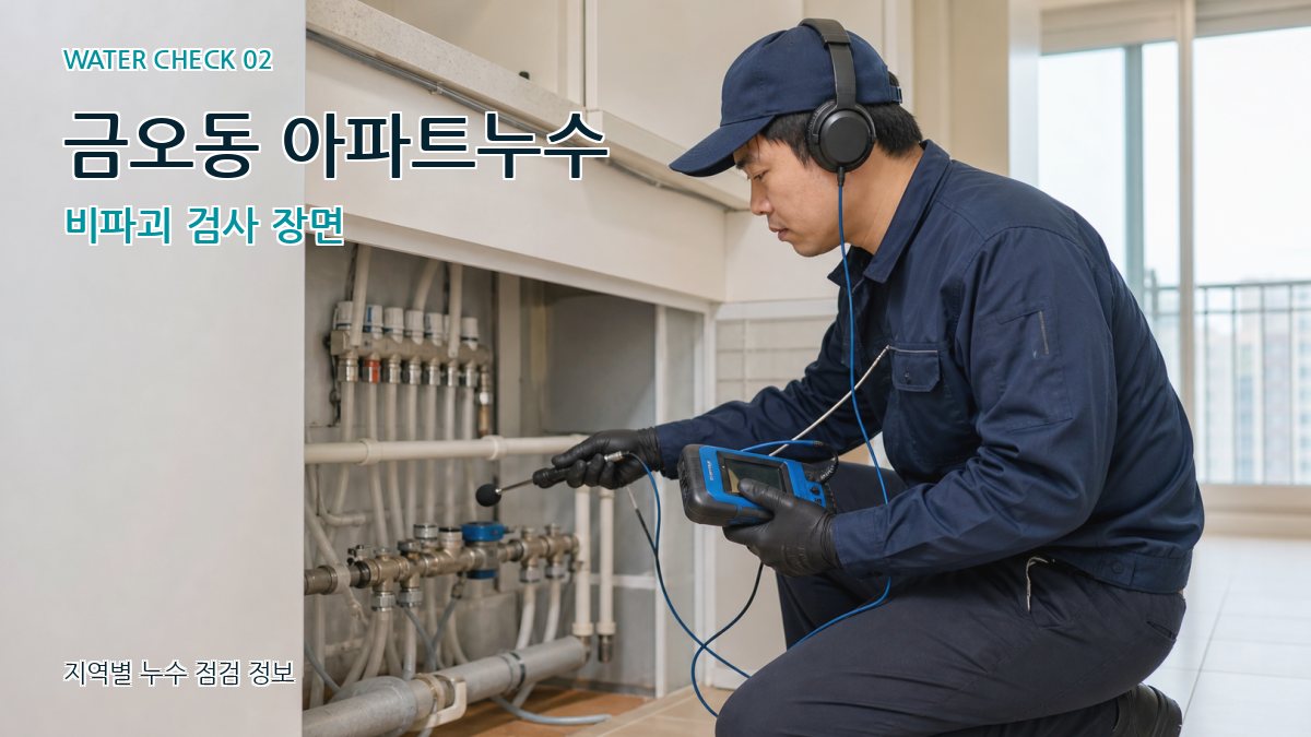 금오동 화장실누수 누수탐지 이미지