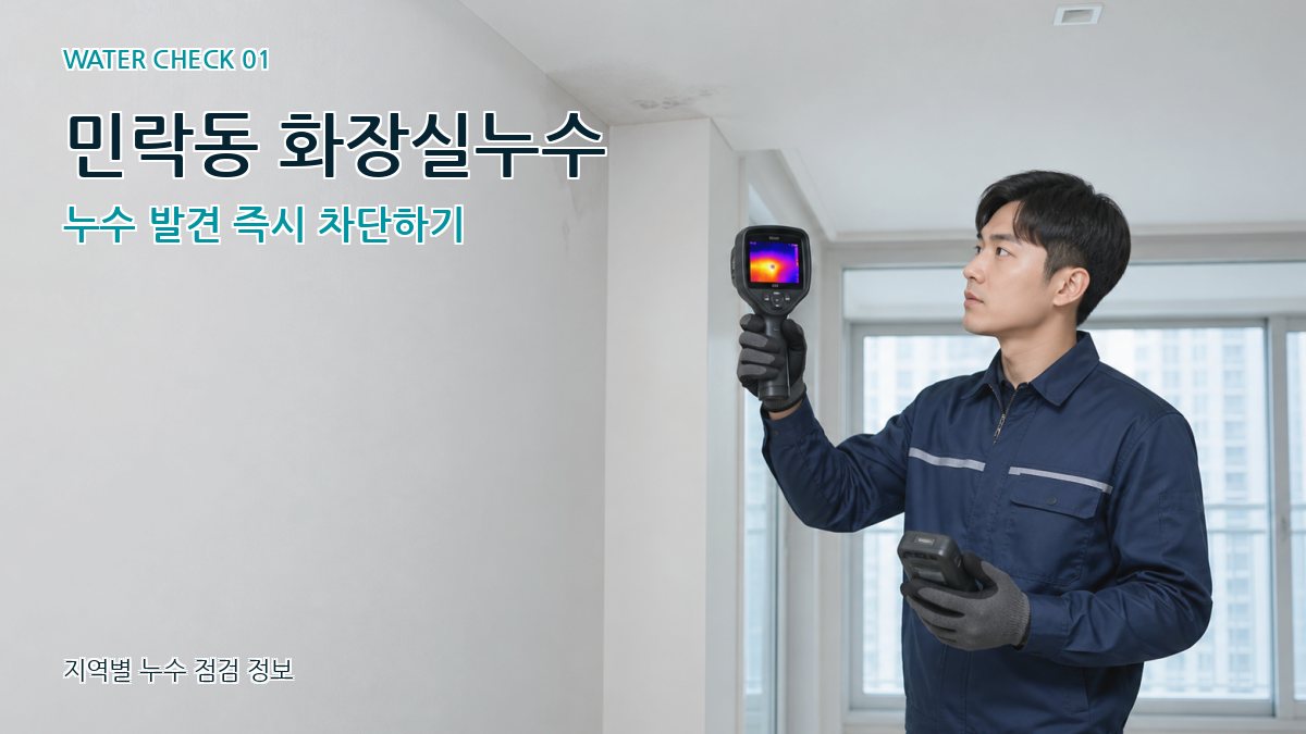 민락동 아파트누수 누수탐지 이미지