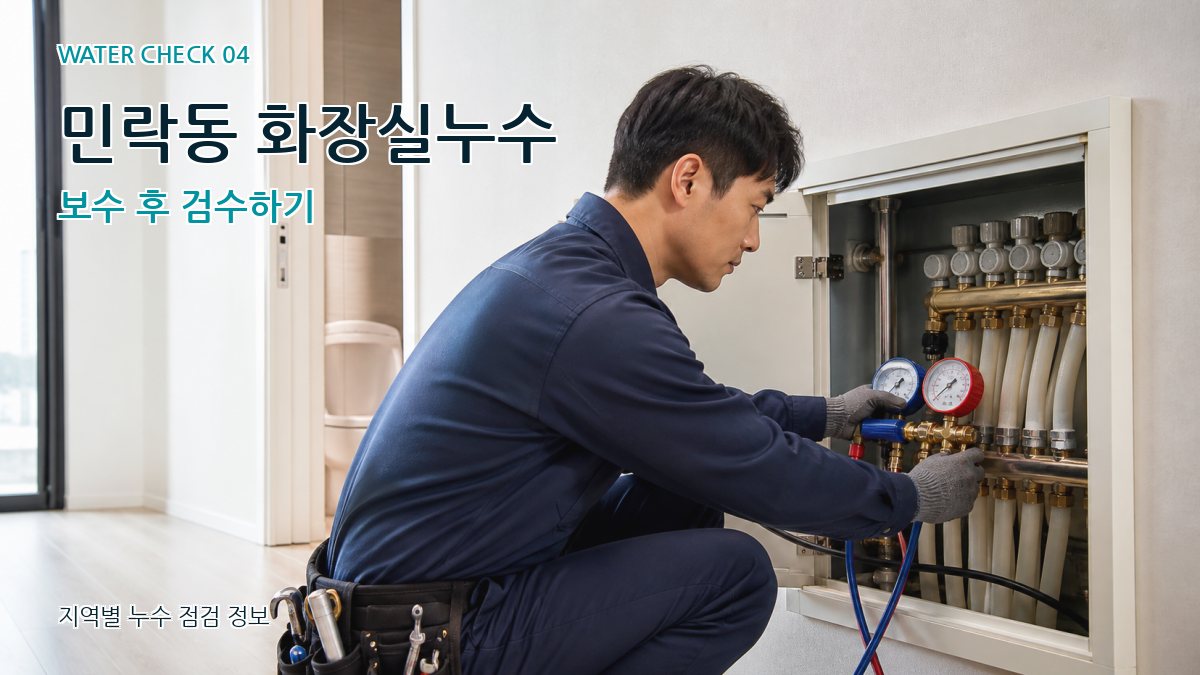 민락동 누수탐지 누수탐지 이미지