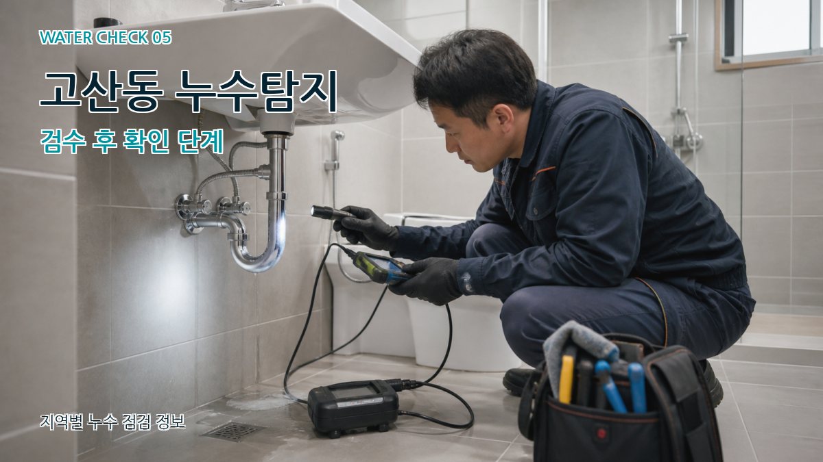 고산동 누수공사 누수탐지 이미지