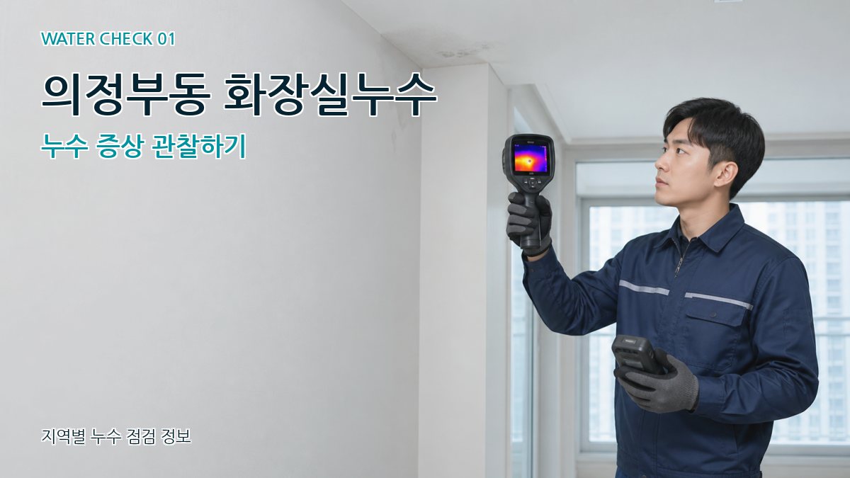 의정부동 아파트누수 누수탐지 이미지