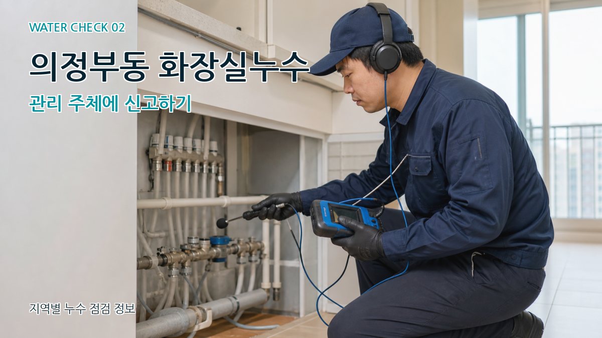 의정부동 화장실누수 누수탐지 이미지