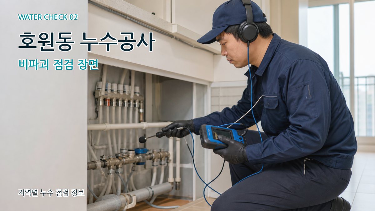 호원동 화장실누수 누수탐지 이미지