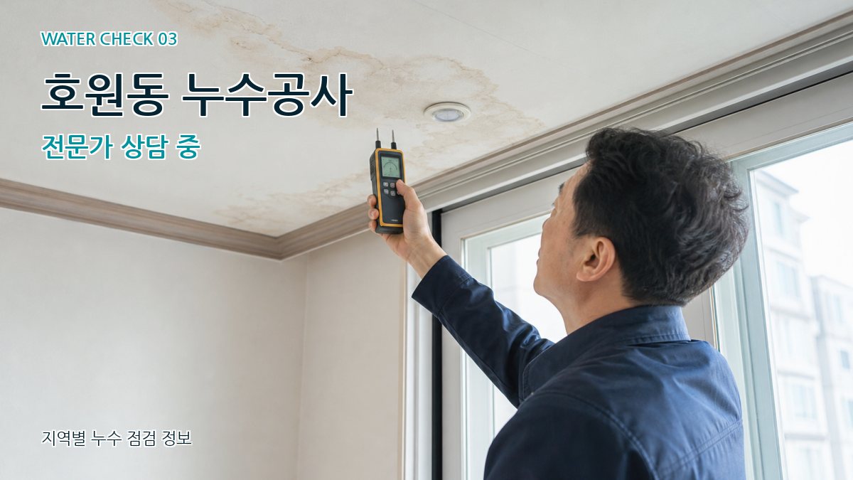 호원동 천장누수 누수탐지 이미지