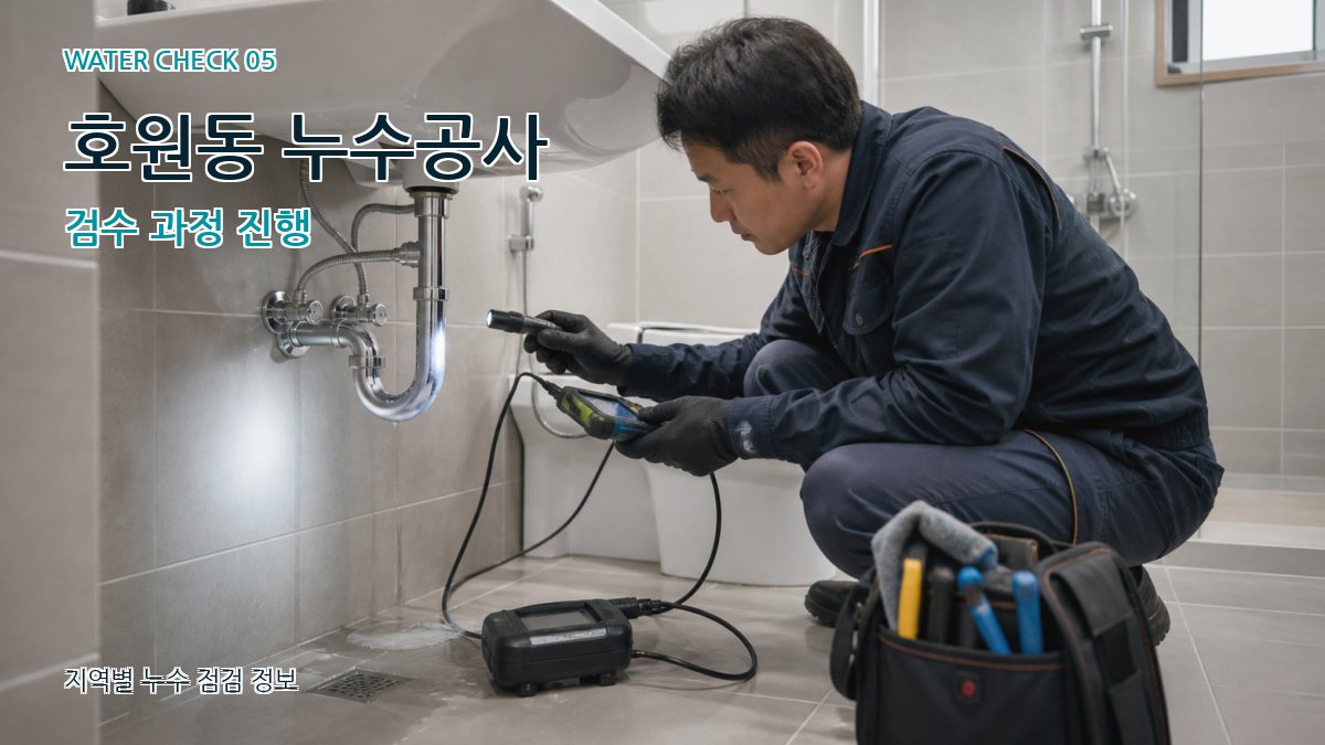 호원동 누수공사 누수탐지 이미지