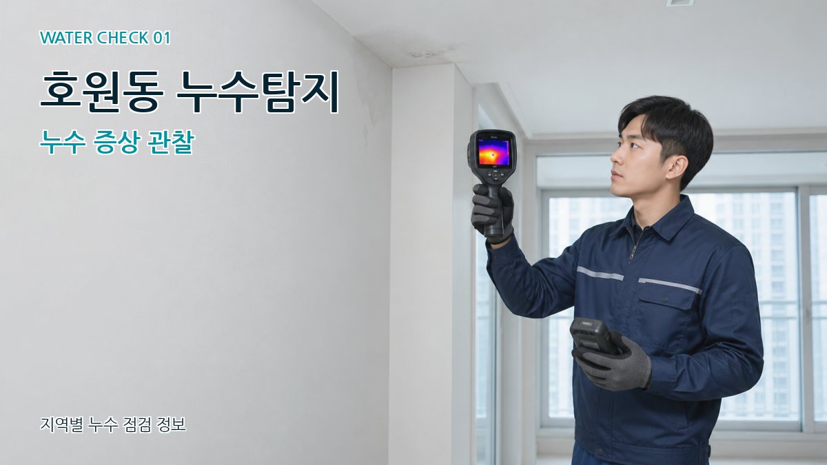 호원동 아파트누수 누수탐지 이미지