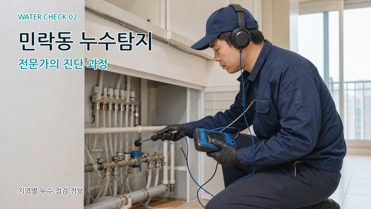 민락동 화장실누수 누수탐지 이미지