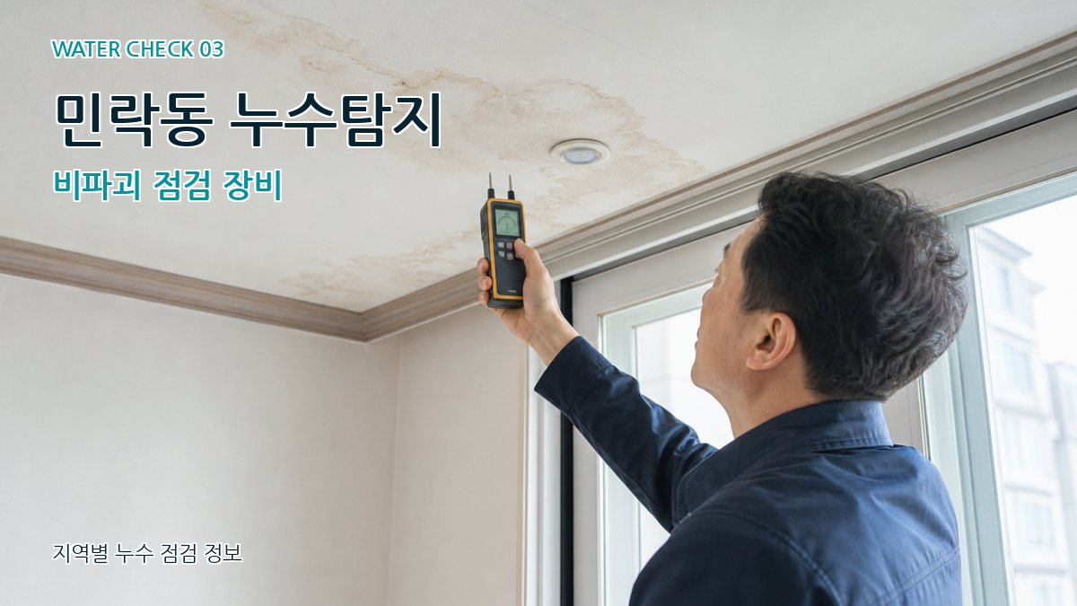 민락동 천장누수 누수탐지 이미지