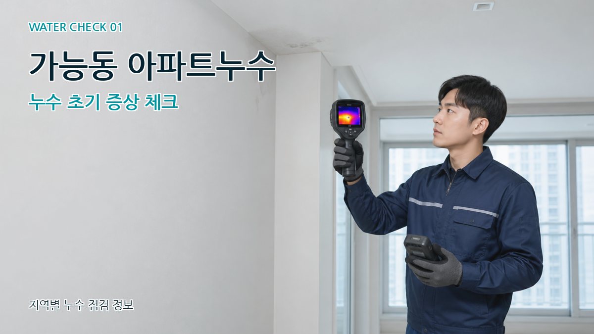 가능동 아파트누수 누수탐지 이미지