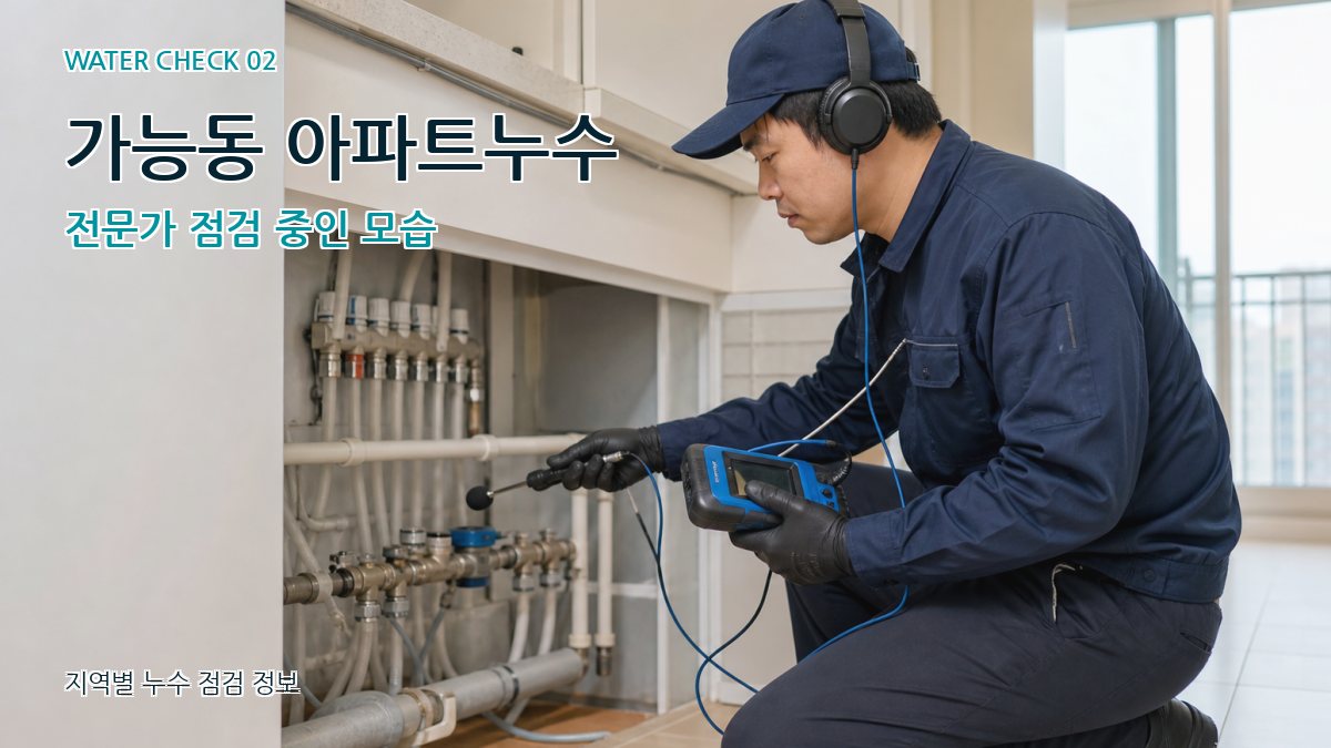 가능동 화장실누수 누수탐지 이미지