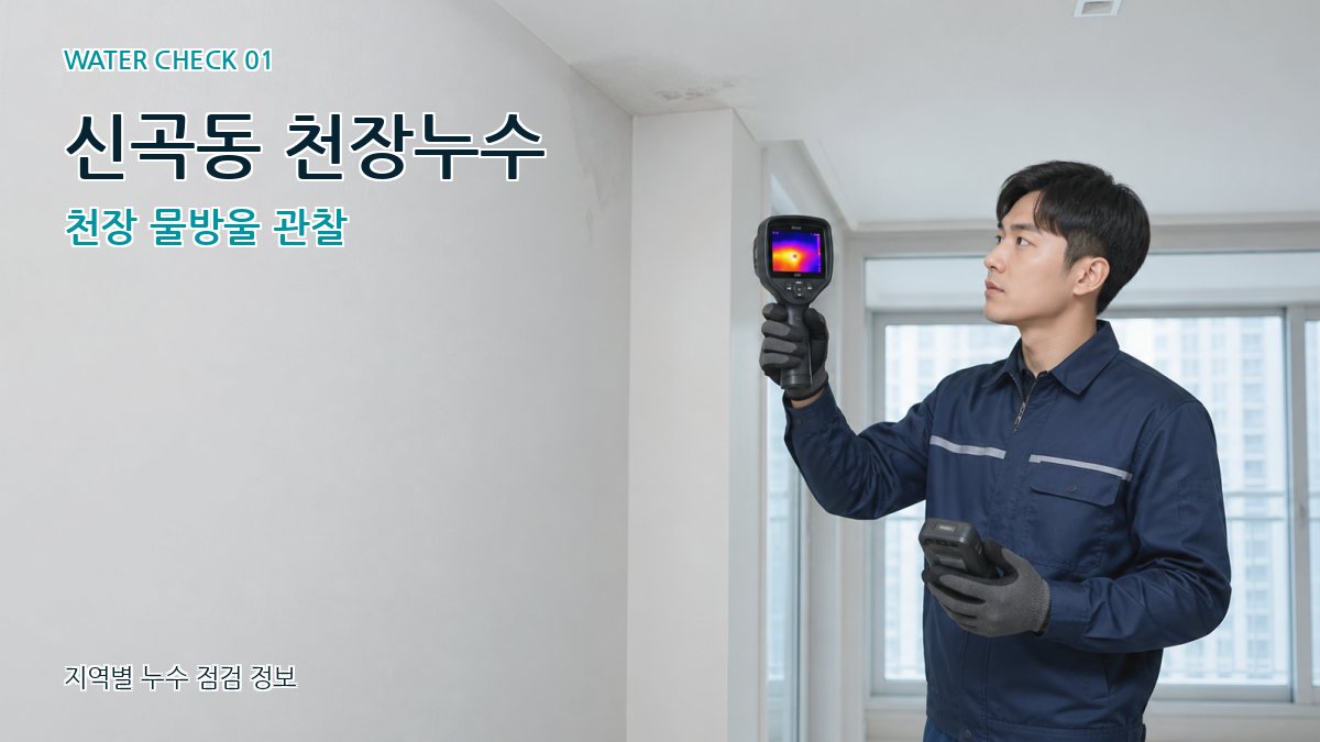 신곡동 아파트누수 누수탐지 이미지
