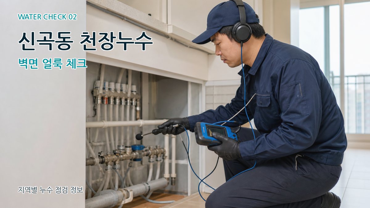 신곡동 화장실누수 누수탐지 이미지