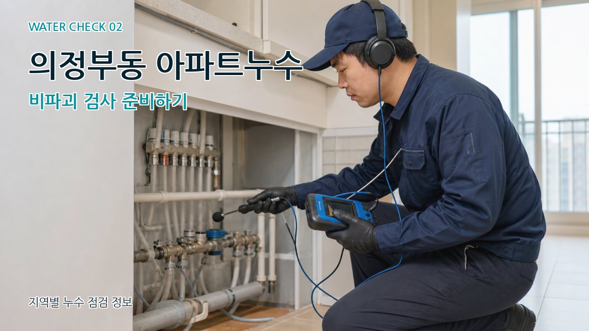 의정부동 화장실누수 누수탐지 이미지