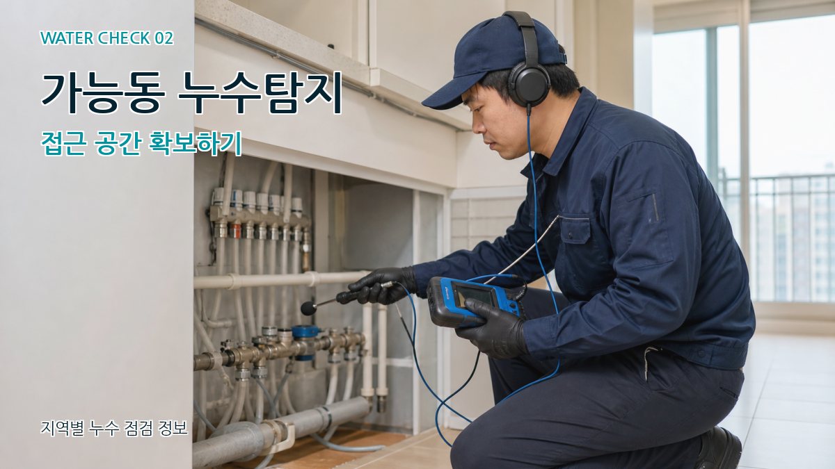 가능동 화장실누수 누수탐지 이미지