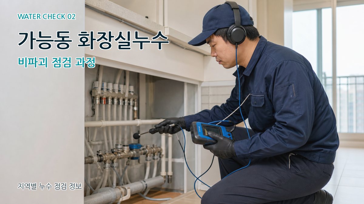가능동 화장실누수 누수탐지 이미지