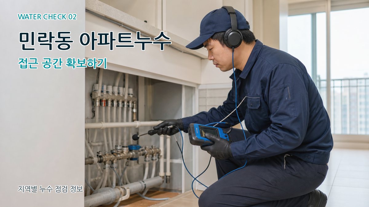 민락동 화장실누수 누수탐지 이미지