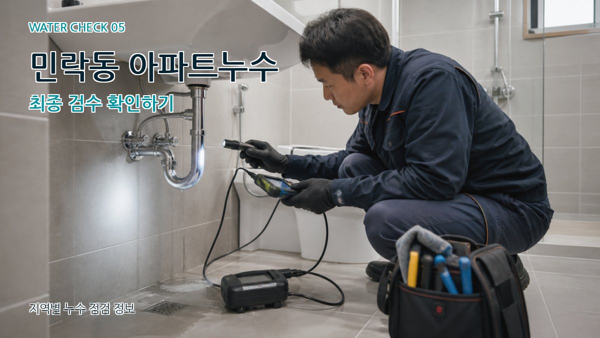 민락동 누수공사 누수탐지 이미지