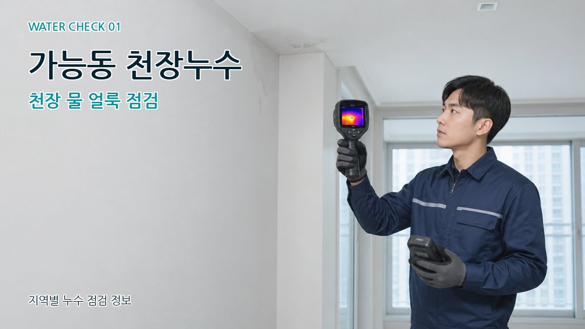 가능동 아파트누수 누수탐지 이미지