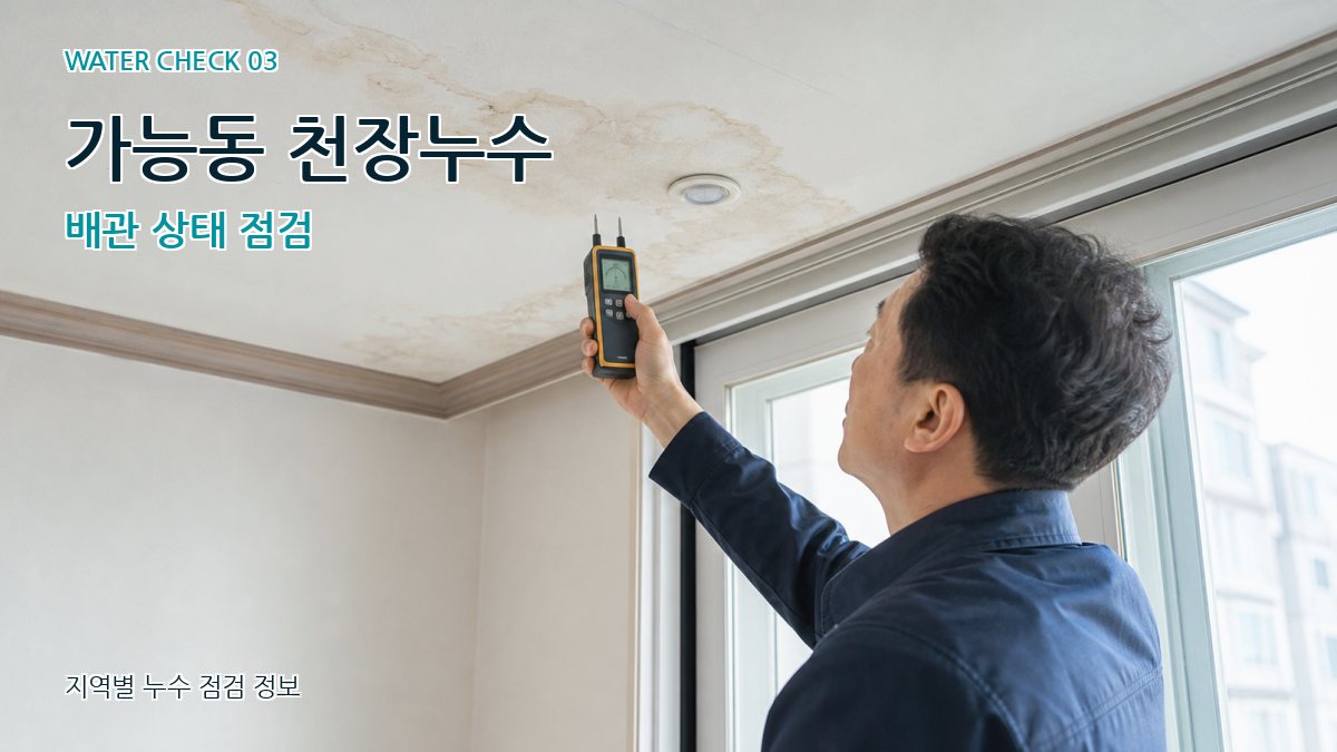 가능동 천장누수 누수탐지 이미지