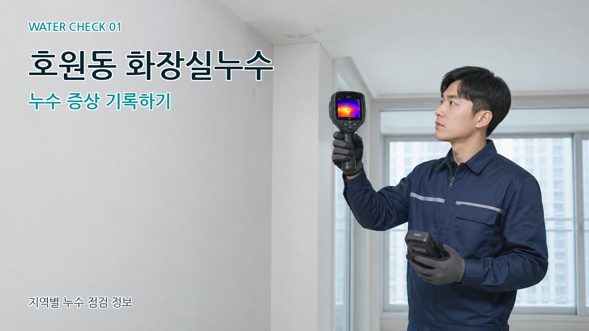 호원동 아파트누수 누수탐지 이미지