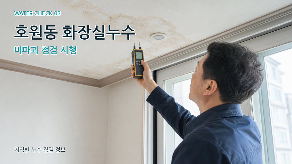 호원동 천장누수 누수탐지 이미지