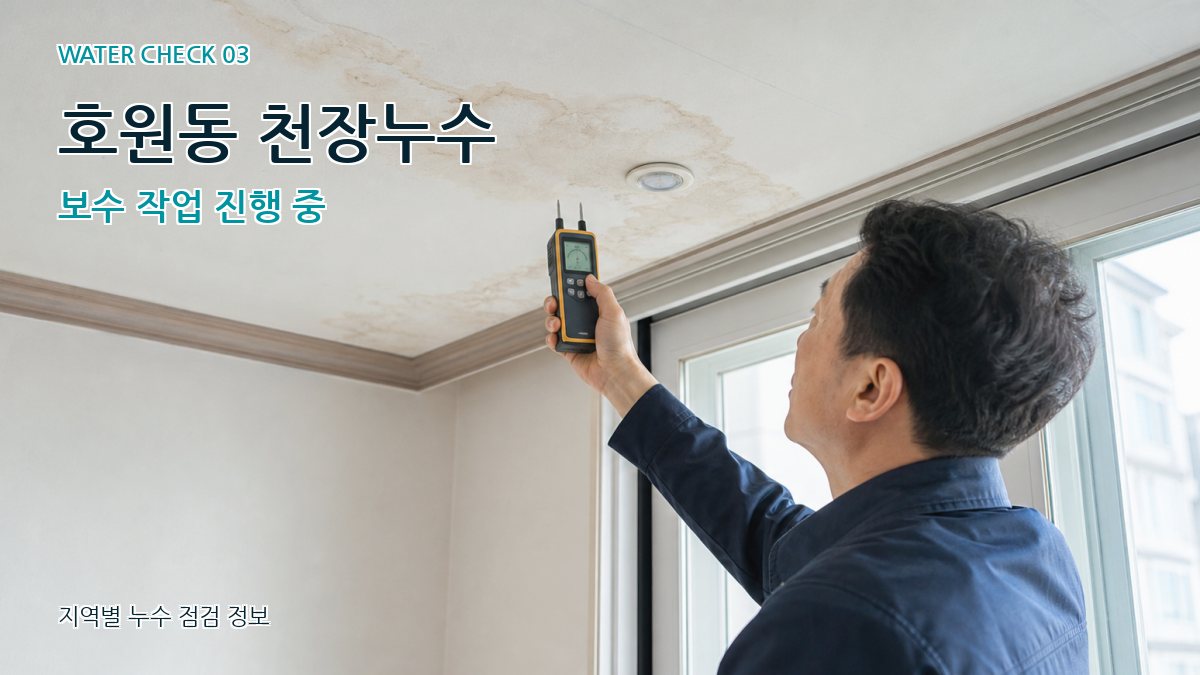 호원동 천장누수 누수탐지 이미지